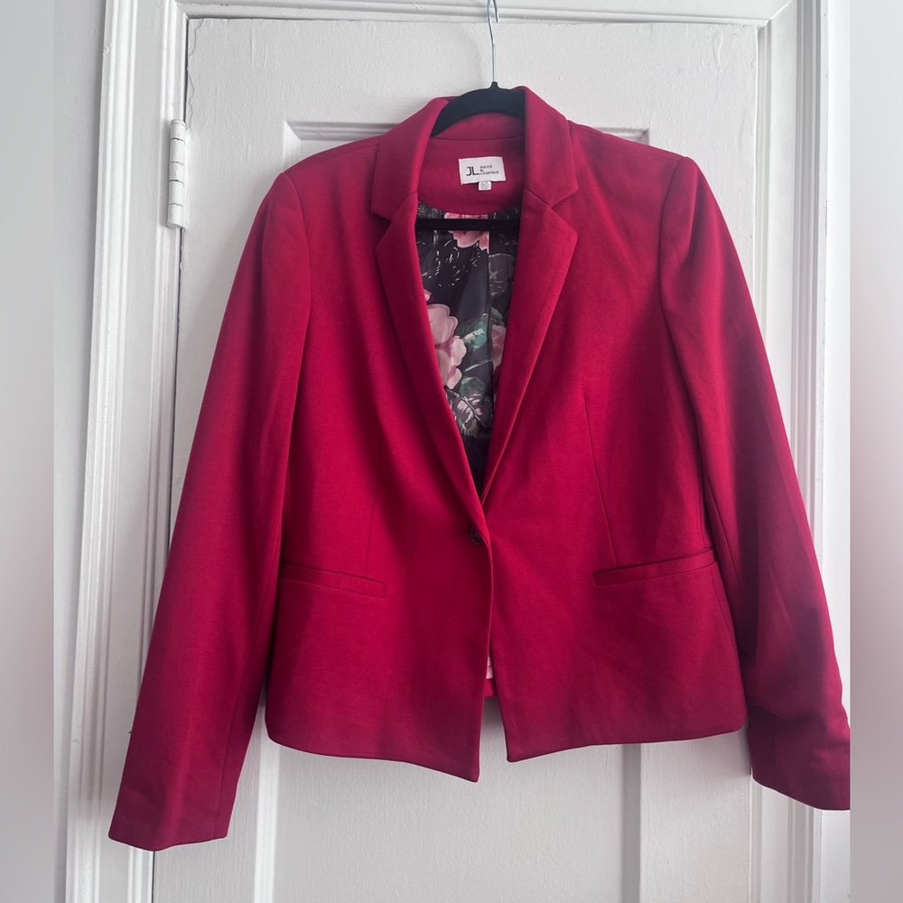 Jules & Leopold Vibrant Red Blazer